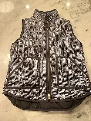 J.Crew Women’s Herringbone Excursion Quilter Puffer Down Vest Size Small • $15