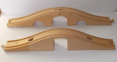 Wooden Brio Thomas Ikea Compatible Hump Back Tunnel Bridge Track Set • £8