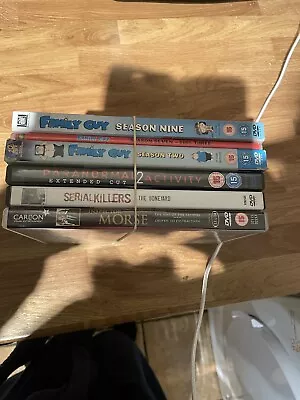 6 Tv Based DVDs 3x Family Guy - Inspector Morse - Paranormal Activities/serial   • £1.36