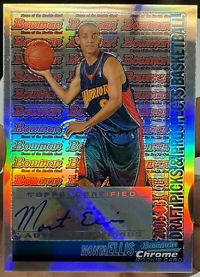 05-06 Bowman Chrome Monta Ellis Auto Refractor Rookie /50! 🔥 • $249.99