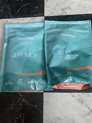 £15 • Buy Exante Meal Replacement Shake Pouch 7 Servings Strawberry X2