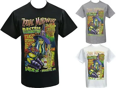 Zodiac Mindwarp Mens T-Shirt Witch Potions Hard Glam Rock Lowbrow Johnny Ace • £18.50