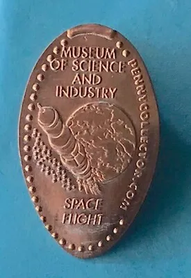 Space Flight Museum Of Science & Industry Elongated Pressed Penny Free Ship • $2.99
