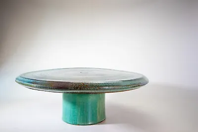 Joel Cottet 1971 Monumental Ceramic Coffee Table Blue Green Lava Glaze • $11500