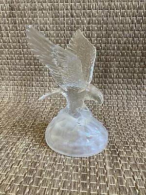 Cristal D'Arques Glass Bald Eagle Statue Figurine Crystal Vintage • $15