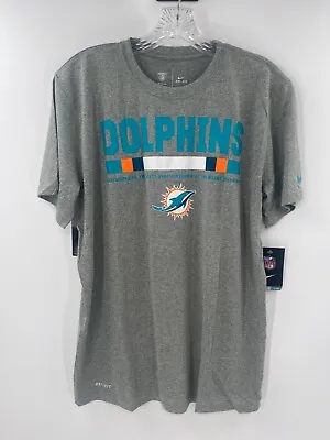 Miami Dolphins Team Issued On Field Dri-fit Short Sleeve Shirt New W/tags 2xl • $15.99