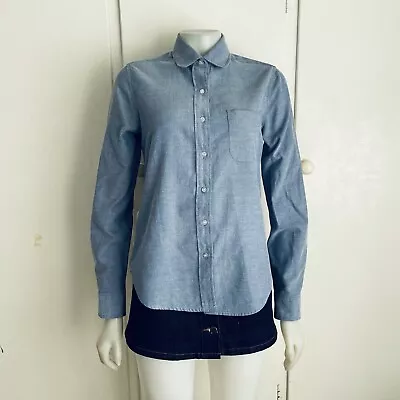 COOPERATIVE Urban Outfitters Blue Button Up Shirt Top Blouse S 8 | Ex Cond • $24.50