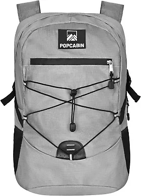Lightweight Packable Backpack Foldable Waterproof Bag 35L Storage Gray • $16.99