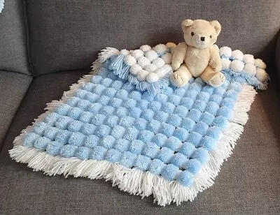 ***Hand Knitted Baby Blanket*** • £12.99