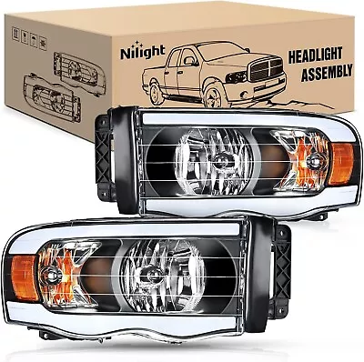 Nilight Headlights Assembly Led DRL For 2002-2005 Dodge Ram 1500/2003 2004 2005 • $199.99