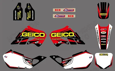 Motorcycle Team Decal Graphic Kit For Honda Cr125 1998 1999 Cr250 1997 1998 1999 • $84.90
