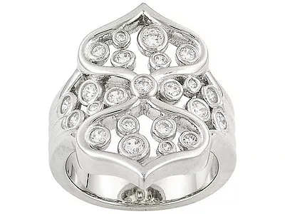 Jose Hess For Bella Luce .89ctw Rhodium Plated Sterling Silver Ring • $39.99