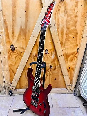 Ibanez S671QM Electric Guitar Transparent Red Burst Quilted Maple Needs Some TLC • $389.99