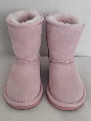 UGG CLASSIC II Pink Metallic Shimmer Kids Toddlers Winter Boots Size 11/12 • $30