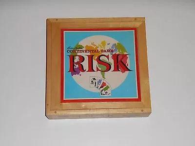 RISK The Continental Board Game Wood Box Nostalgia Series Parker Brothers 2003 • $42.49