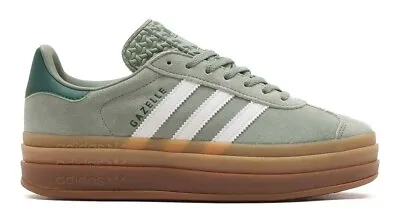 Adidas Originals Gazelle Green Bold Suede Wedge Sneakers Retro Shoes Women Size • $222.02