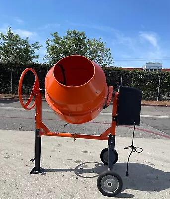 5.65 Cubic Feet Electric Cement Concrete Stucco Mortar Mixer Steel Drum Mixer • $489.99