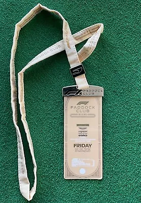 Aston Martin Miami Grand Prix  Luxury Paddock Club Pass & Lanyard. 2023 RARE. • £99.99