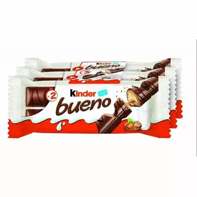FERRERO Kinder Bueno Classic Snack Chocolate Cream Hazelnut 3 X Pack Of 2PZ • $74.45