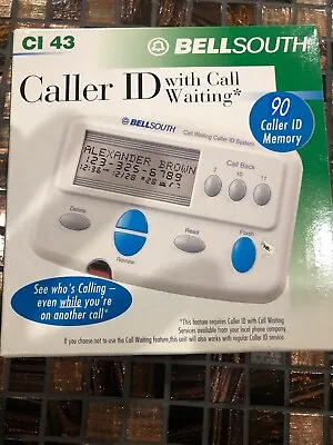 Bellsouth Caller ID With Call Waiting CI 43 - 90 Name & Numbers 3 Line  NEW • $99.99