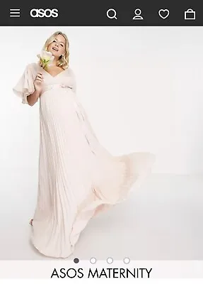 ASOS Maternity Bridesmaid Dress - Size 8 Pink • £20