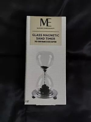 Westminster Magnetic Sand Hourglass Timer Glass Decoration Desk Office • $13.49