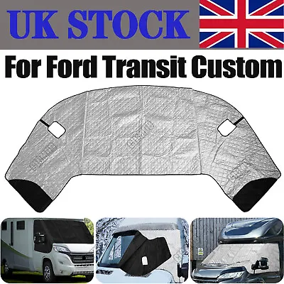Thermal Window Screen Cover Windscreen Black Out Blinds For Ford Transit Custom • £19.99