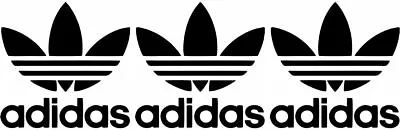 3 Adidas-Label-Funny-Stickers-Decals-Car-Wall-Mirror-Window-94mm-94mm • £2.19