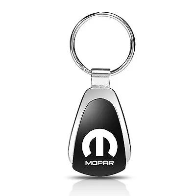 Mopar Logo Black Tear Drop Key Chain • $14.99