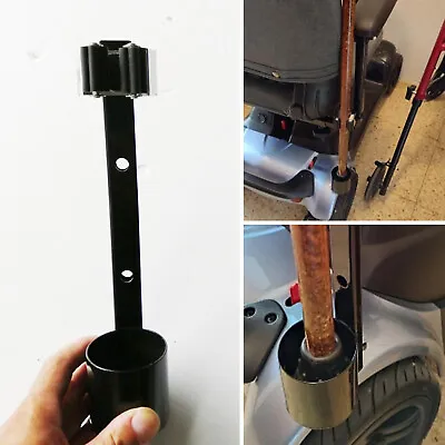Portable Walking Stick Crutch Support Holder Mount Stand For Mobility Scooter UK • £14.99