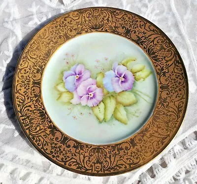 $29.95 • Buy Antique ESCHENBACH BAVARIA Germany Baronet CHINA HP'd Decorative 10-1/2  Plate