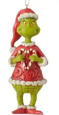 $18.83 • Buy Jim Shore GRINCH HOLDING CANDY CANE HEART ORNAMENT 6010785 BRAND NEW 2022