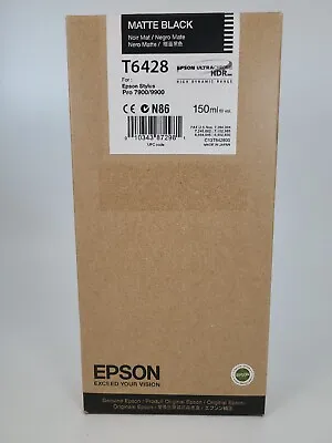 Epson Stylus T6428 Ultrachrome HDR Ink Cartridge: Matte Black (150ml)  7900 9900 • $24.95