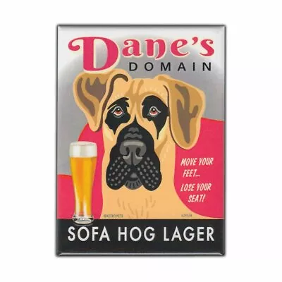 Retro Pets Magnet Dane's Domain Stout Great Dane Dog (Fawn Tan) 2.5  X 3.5  • $8.99