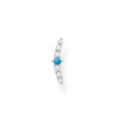 Thomas Sabo Charm Club - Single Stud Turquoise Stone Silver Earring • $40