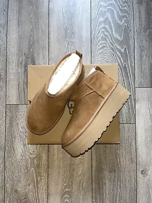 UGG Classic Ultra Mini Platform - Chestnut - UK Size 6. Brand New With Box • £115