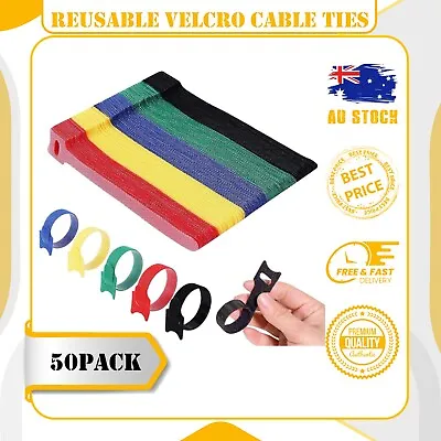 Velcro Brand Fasteners Adhesive One-wrap Light Cable Ties Reusable • $13.89