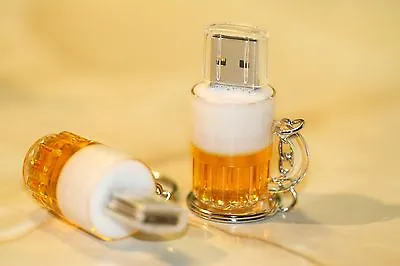 £9.50 • Buy New Beer In A Mug Pen/Flash Drive Memory Stick Gift Storage  Keyring USB 2.0