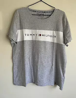 Tommy Hilfiger Sport Colour-blocked Logo T-shirt; Grey Marle (xxl) • $16.50