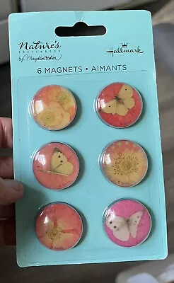 Vtg Hallmark MARJOLEIN BASTIN NATURES SKETCHBOOK Floral Fridge Magnets NIP • $3.99