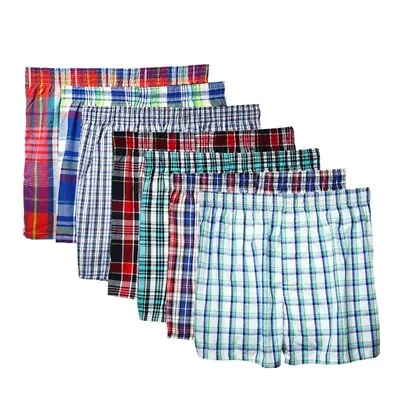 Mens Cotton Underwear Boxers Shorts Underpants Loose Fit Homewear Knickers • £7.38