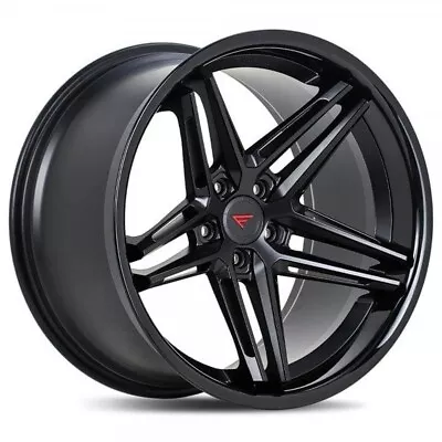 22x10.5/22x11  Staggered Ferrada Wheels CM1 Matte Black W/ Gloss Black Lip Rims • $2919