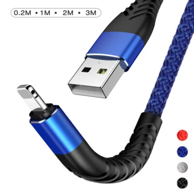 $8.99 • Buy Heavy Duty Fast Charging Charger Cable For IPhone 14 13 12 11 X XR XS Lead 2M 3M
