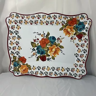 The Pioneer Woman 2018 Timeless Floral Melamine Large Serving Tray 20'  X 16  • $41.21