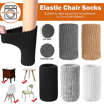 $14.98 • Buy 32PCS Knitted Table Chair Leg Socks Sleeve Floor Protector Furniture Feet Covers
