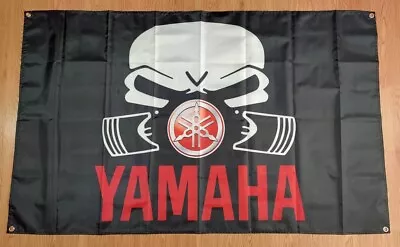 Yamaha Motorcycle Flag Banner Racing Garage Man Cave 3'X5' 2x8ft Atv Atc Wall De • $16.17