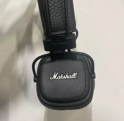 Marshall Major IV Bluetooth Wireless Foldable Earphones Black For Parts/ Repair • $42.79