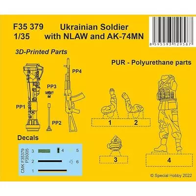 £13.49 • Buy CMK Kits F35379 Ukranian Soldier With NLAW And AK-74MN - 1/35