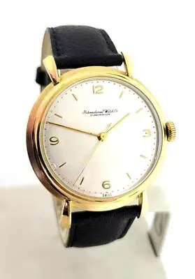 Vintage 18k Gold IWC SHAFFHAUSEN Winding Watch 1950s Cal 89 EXLNT* SERVICED • $2999