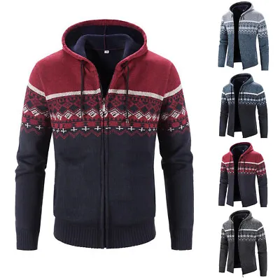 New Mens Plain Fleece Zip Up Top Zipper Hoody Sweatshirt Jacket Jumper Hoodie • £6.99